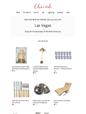 Chairish - Look What's New In Las Vegas
