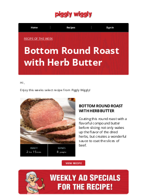 Piggly Wiggly - Recipe of the Week from Piggly Wiggly.