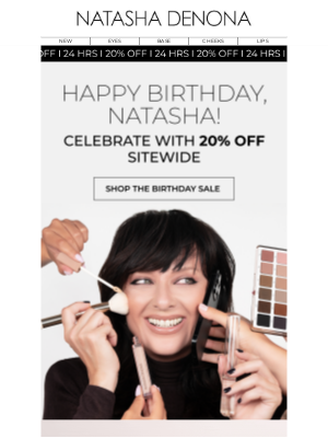 Natasha Denona - It’s Natasha’s Birthday! Celebrate with 20% Off 🎉