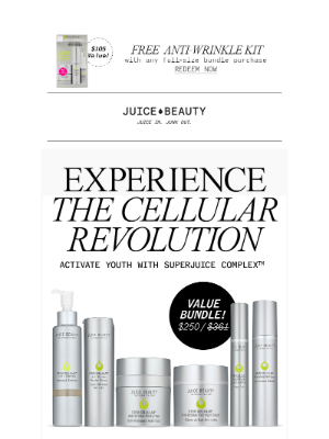 Juice Beauty - Last Day: Free $105 Gift with purchase!