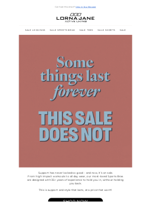 Lorna Jane - Some fits last forever.