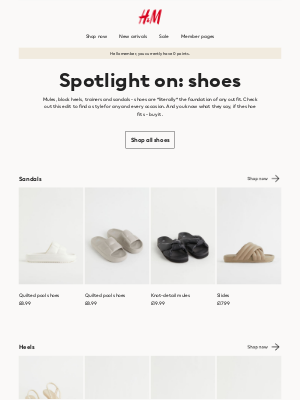 H&M (UK) - Spotlight on: shoes