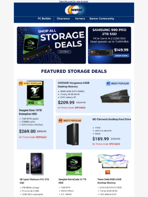 Newegg - 💽 Internal SSDs, Desktop HDDs, Desktop Memory: Maximize Your Tech Potential Today!