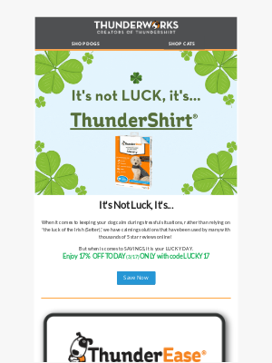 ThunderWorks Inc - Are You and Your Pup Feeling Lucky? ☘️
