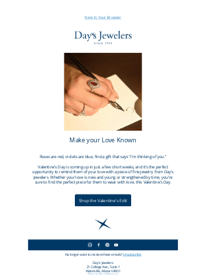 Day’s Jewelers - Make Your Love Known! 💘