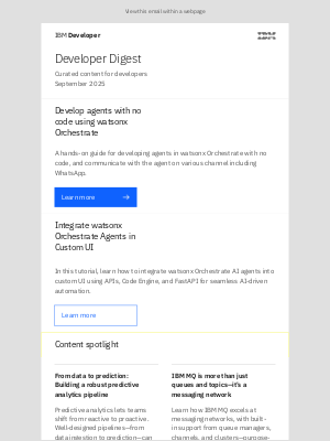 IBM - Developer Digest