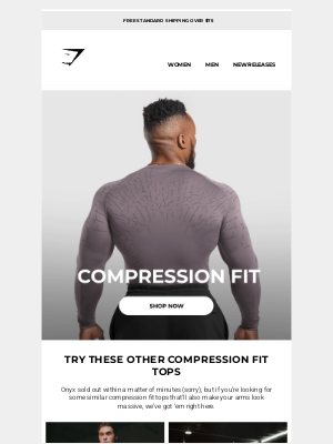 Compression fit tops
