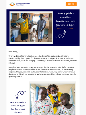 The Fred Hollows Foundation - Nursing is a calling from God