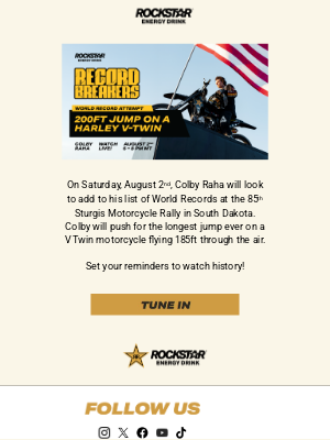 Rockstar Energy Drink - Colby Raha World Record Attempt LIVE