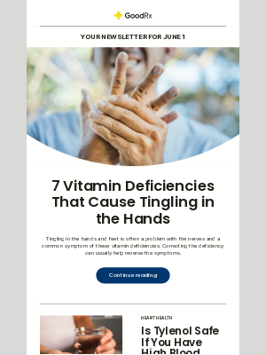 GoodRx - 7 Vitamin Deficiencies That Cause Tingling Hands