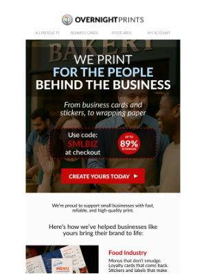 Overnight Prints - Trusted by businesses like yours 👋