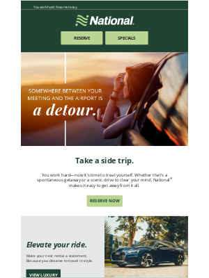 National Car Rental - You've Earned Some R&R, Susan!
