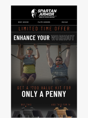 Get a $700 Armor Kit For Only a Penny!