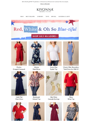 Kiyonna Clothing - ❤️🤍💙 Coming in Hot:  4th of July Outfits