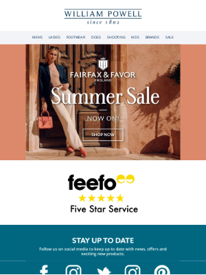 William Powell - Have you seen the Fairfax & Summer Sale?