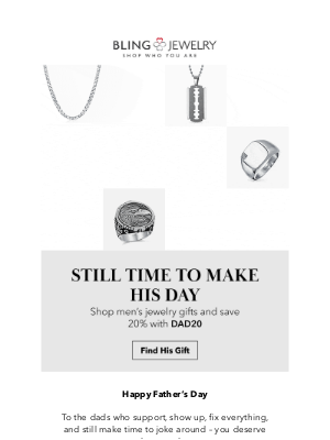 Bling Jewelry - Still need a gift for Dad? You’re in luck