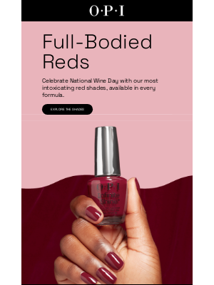 OPI - For when you need a buzz… 🍷🍒💅
