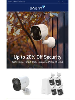 Swann (United Kingdom) - Secure Home. Smart Tech. Complete Peace of Mind — Save up to 20%