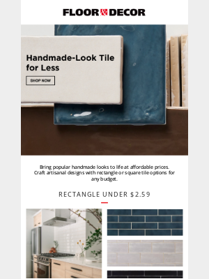 Floor And Decor - Transform your home with affordable handmade look tile