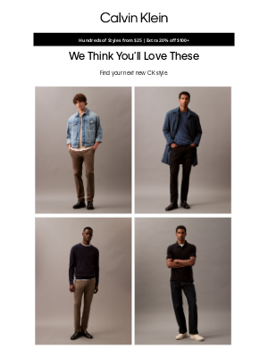 Calvin Klein - Your Personalized Picks of the Week