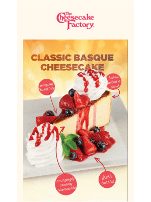 The Cheesecake Factory - 🥁 Drumroll, please… Introducing our new cheesecake! 🍰