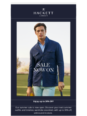 Hackett London - The Sale is On - Up to 30% Off
