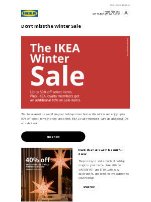 IKEA - 🌟 Winter Sale Spectacular! 🌟