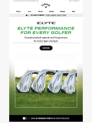 Callaway Golf - Elyte Performance For Every Golfer | Shop Irons Today