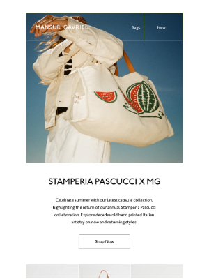 Mansur Gavriel - Shop MG x Stamperia Pascucci