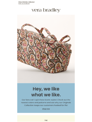 Vera Bradley - Current crush: The Originals Collection