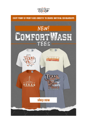 University Co-op - New! Comfort Wash Tees
