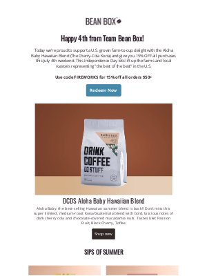 BeanBox - Happy 4th from Team Bean Box 🇺🇸☕