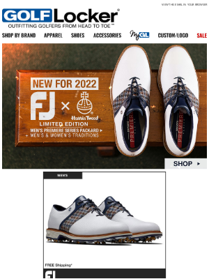 Golf Locker - New FJ Limited Edition Harris Tweed Golf Shoes