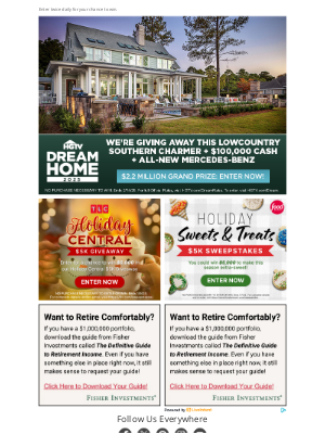 Food.com - $2.2M Grand Prize Includes a Coastal Home + $100,000 Cash!