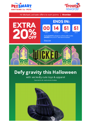 PetSmart - Your pet will fly this Halloween 🧹