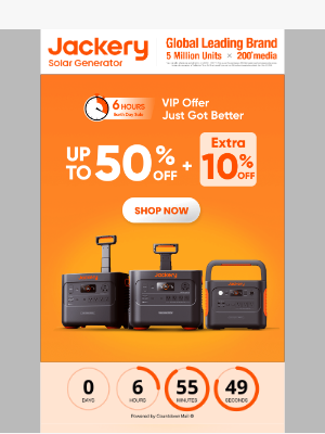 Jackery - ⏳Final 6 Hours of Jackery Earth Day Sale – Save Up to 60%!