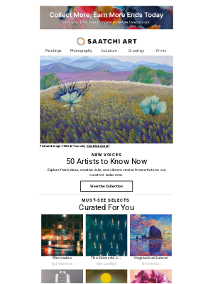 Saatchi Art - Last Chance to Claim $300 Toward Original Art