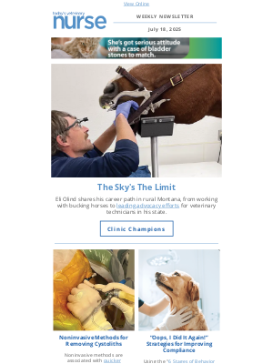 Todays Veterinary Nurse - A Guide to Noninvasive Methods for Removing Cystoliths