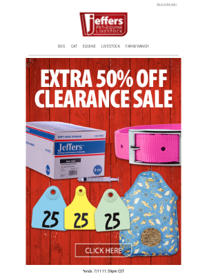 Jeffers Pet Supplies - More Savings on Clearance Items