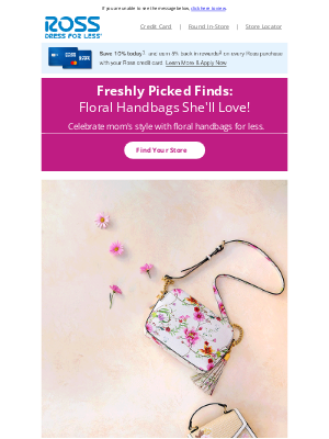 Ross Stores - Floral Handbags Are Always a Great Mother’s Day Gift 👜