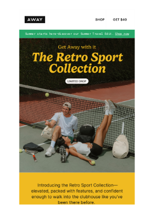 Away - Just landed: the Retro Sport Collection