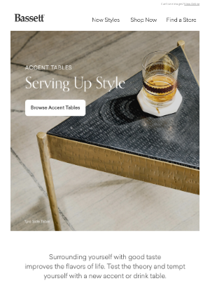 Bassett Furniture Industries - Style Spotlight: Accent Tables