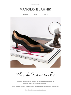 Manolo Blahnik - Rich Neutrals | Shop the Edit