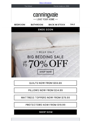 Canningvale (Australia) - Snuggle for less - our Big Bedding Sale is on now