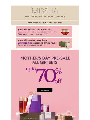 MISSHA - Mother's Day Presale Starts Now! 💝