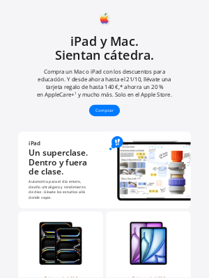 Apple (Spain) - 🎓 Aún puedes ahorrar con los básicos para la uni