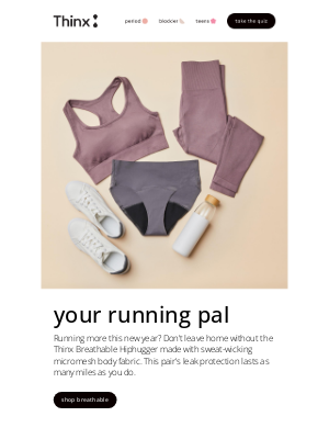 THINX - 🏃‍♀️ Perfect pair for your run