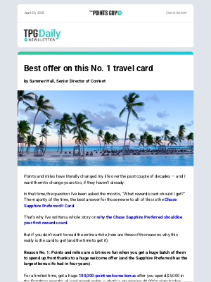 The Points Guy - ✈ 3 Reasons Why This Is the Best Beginner Card, Pay Your Student Loans With Points & More From TPG ✈