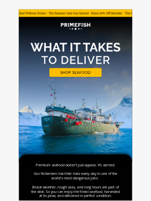 PrimeFish Seafood Co. - Risking Dangerous Seas For The Best Seafood