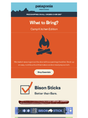 Patagonia Provisions - Stock Your Camp Kitchen